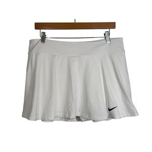 Nike Dri-FIT White Tennis Skirt Skort Athletic Activewear Womens Size XL Golf